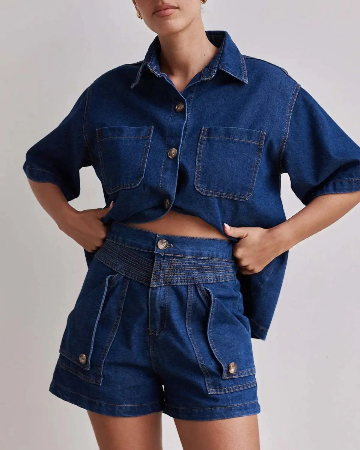 100% Cotton Denim Outfit for Women | Casual Style | Perfect for Everyday Wear | Available in Multiple Sizes