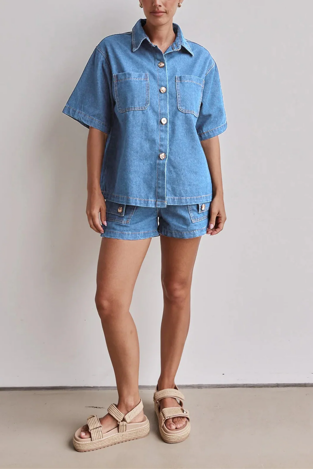 100% Cotton Denim Outfit for Women | Casual Style | Perfect for Everyday Wear | Available in Multiple Sizes