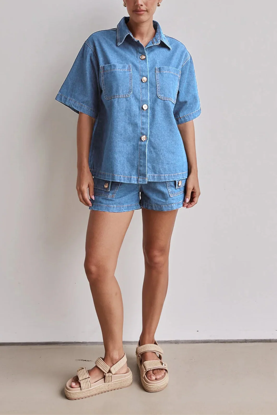 100% Cotton Denim Outfit for Women | Casual Style | Perfect for Everyday Wear | Available in Multiple Sizes