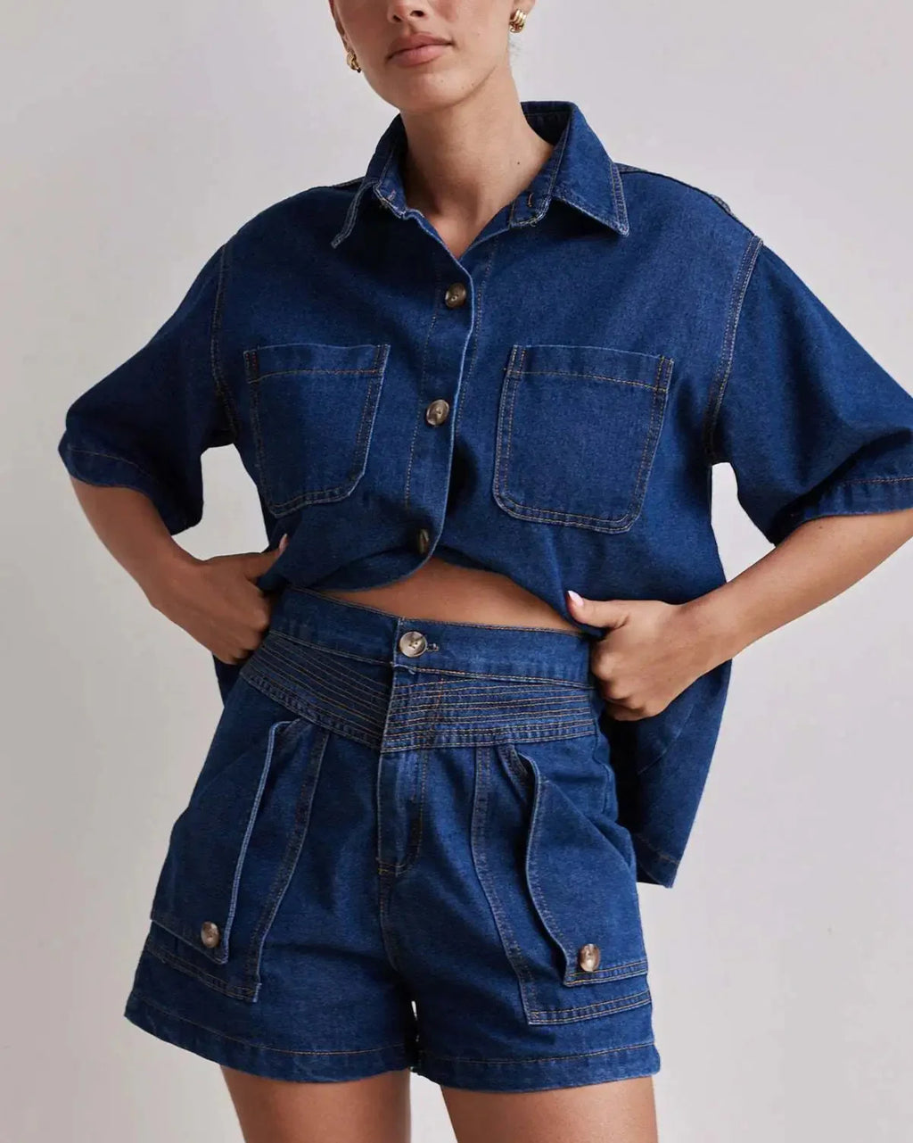 100% Cotton Denim Outfit for Women | Casual Style | Perfect for Everyday Wear | Available in Multiple Sizes