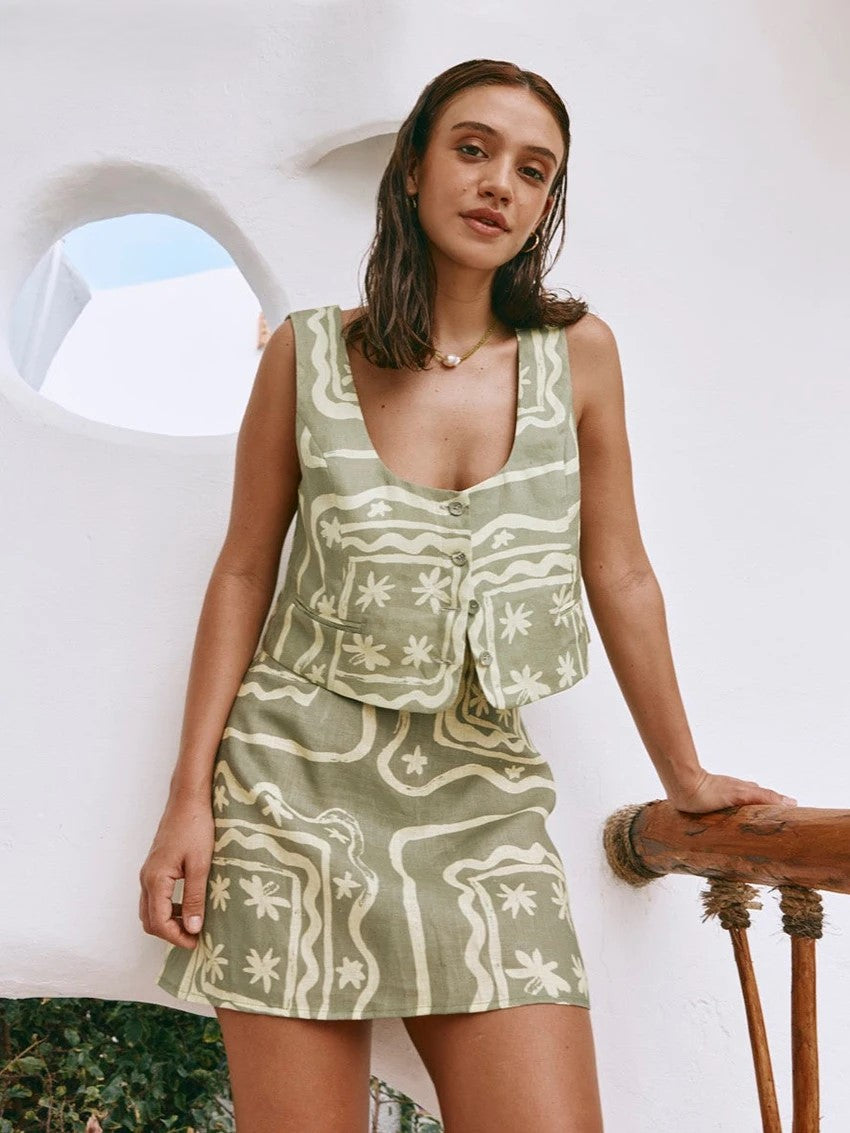 Alessia 3-Piece Loungewear Set - Soft Cotton Fabric - Casual Relaxed Fit - Perfect for Home or Travel