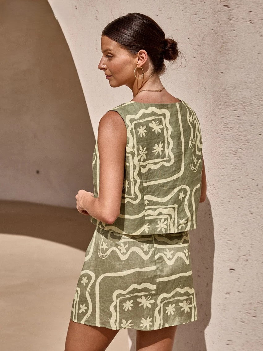 Alessia 3-Piece Loungewear Set - Soft Cotton Fabric - Casual Relaxed Fit - Perfect for Home or Travel