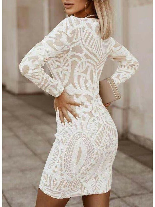 Bodycon Dress - Chic Stretch Fabric - Elegant Evening Wear - Perfect for Parties and Special Occasions