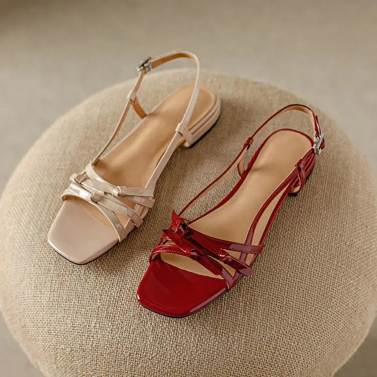 Bow Flats for Women - Comfortable Fabric Slip-On Shoes - Casual Everyday Footwear