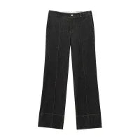 Button-Up Denim Set for Women - Casual Style, Comfortable Fit, Versatile Outfit for Everyday Wear