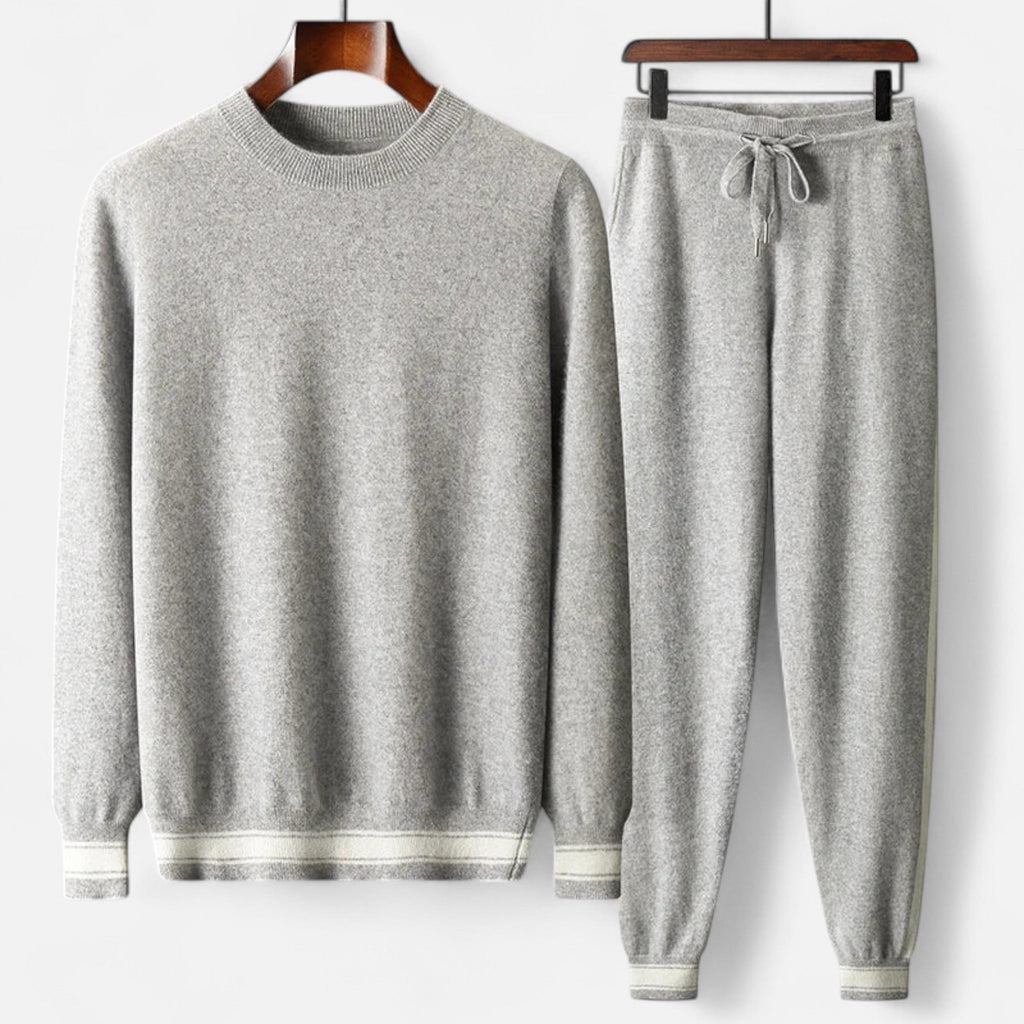 Cashmere Sweater and Pants Set for Men | Classic Style, Comfortable Fit, Ideal for Casual Wear