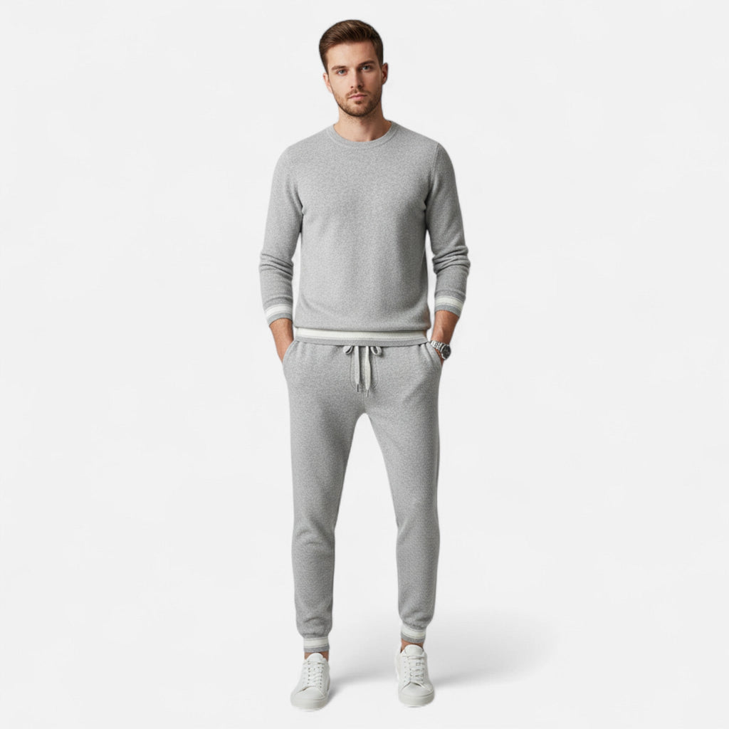 Cashmere Sweater and Pants Set for Men | Classic Style, Comfortable Fit, Ideal for Casual Wear