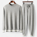 Cashmere Sweater and Pants Set for Men | Classic Style | Comfortable Knitwear for Casual Wear