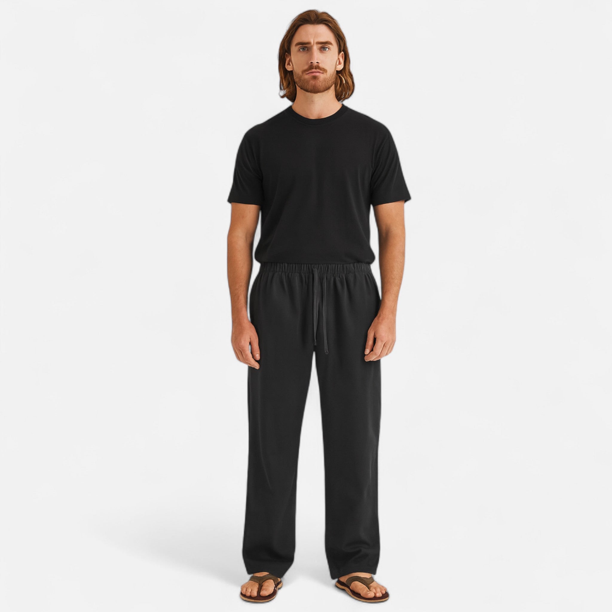 Casual Premium Wide-Leg Men's Trousers | Comfortable Fit | Versatile Everyday Wear