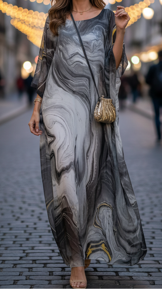 Chiffon Dress for Women - Elegant Casual Style - Perfect for Parties and Events - Available in Multiple Colors