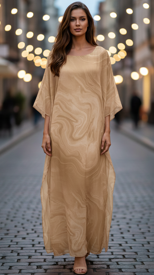 Chiffon Dress for Women - Elegant Casual Style - Perfect for Parties and Events - Available in Multiple Colors