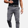 Chino Pants for Men | Premium Checkered Fabric | Elegant Style | Casual or Formal Wear
