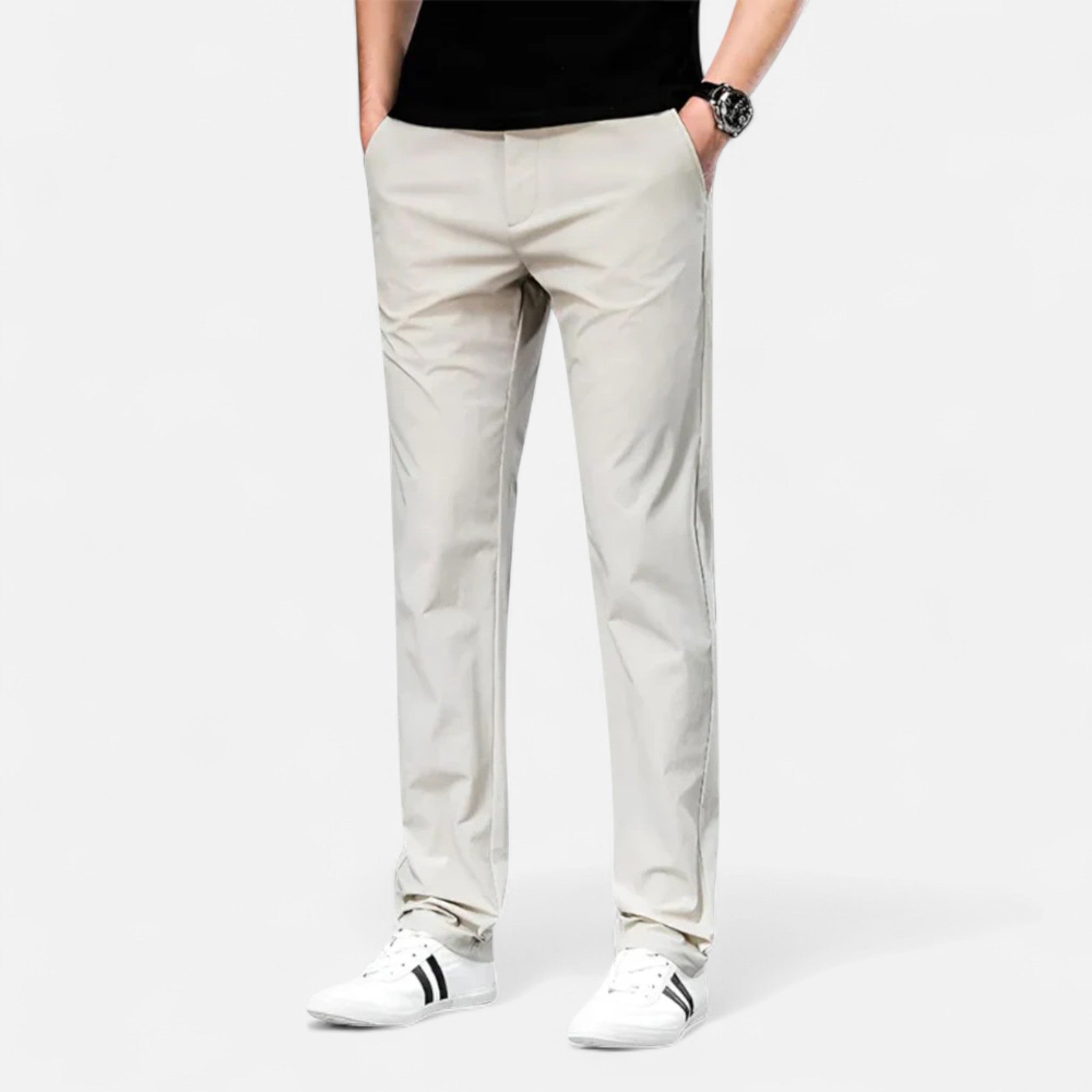 Chino Pants for Men | Tailored Fit | Cotton Fabric | Casual Wear | Porto Style