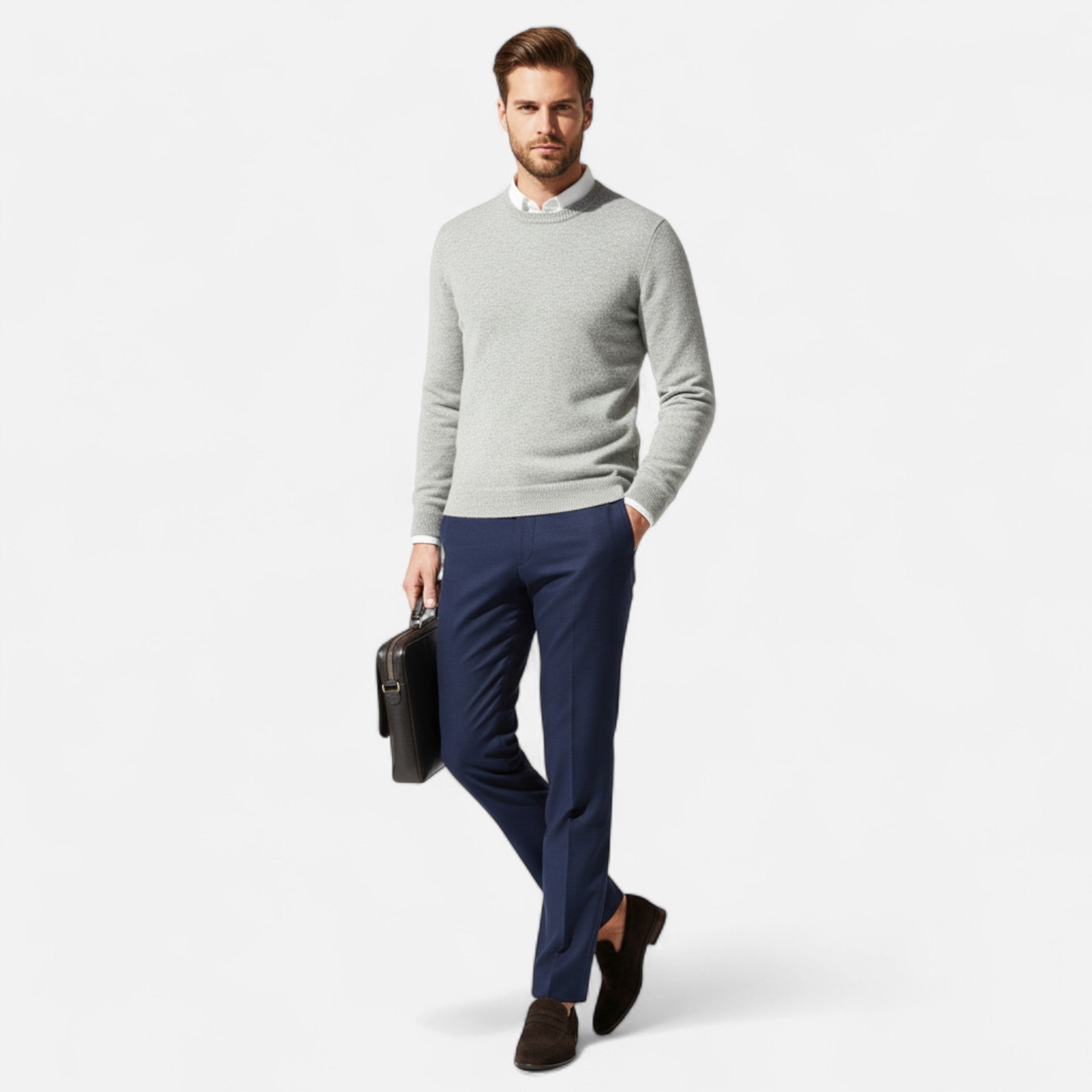 Classic Men's Moccasins | Leather Slip-On Shoes | Casual Footwear for Everyday Wear