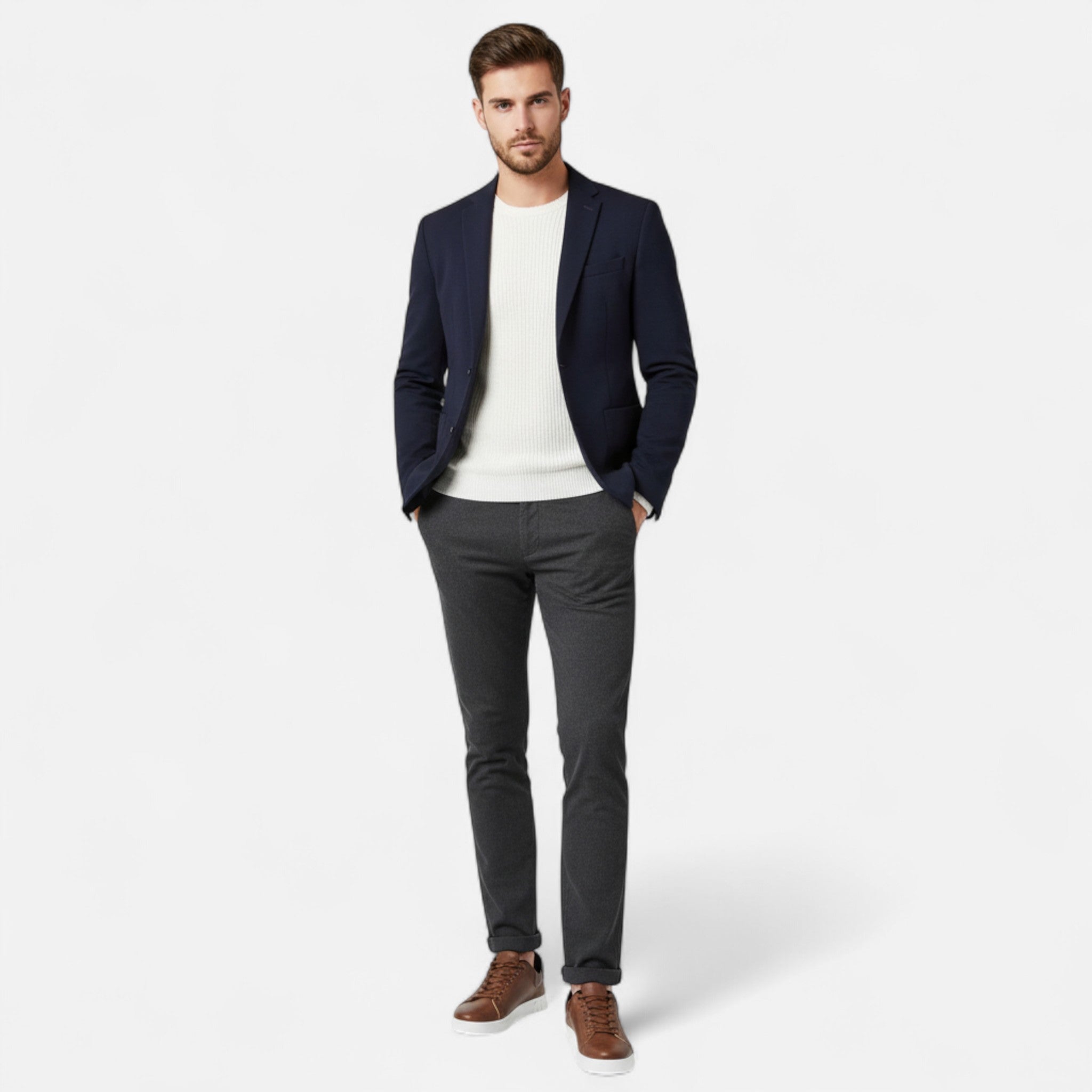 Classic Men's Sneakers | Durable Fabric | Casual Style | Everyday Wear | Size Options Available