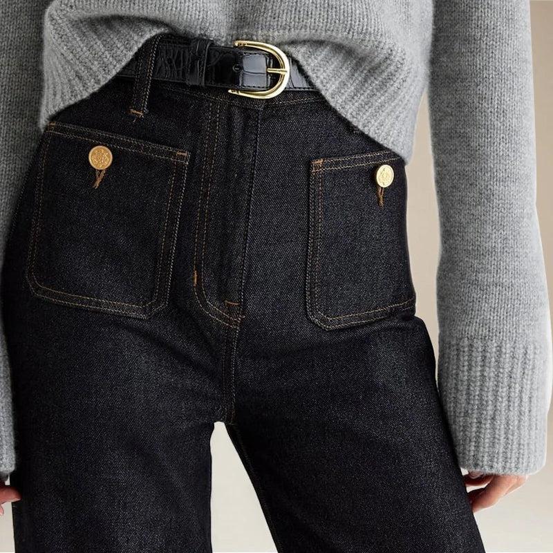 Classic Wide-Leg Jeans for Women | Comfortable Denim | Casual Style | Versatile Everyday Wear