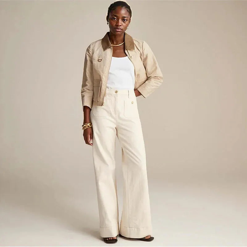 Classic Wide-Leg Jeans for Women | Comfortable Denim | Casual Style | Versatile Everyday Wear