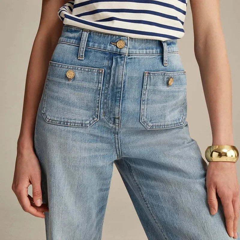 Classic Wide-Leg Jeans for Women | Comfortable Denim | Casual Style | Versatile Everyday Wear