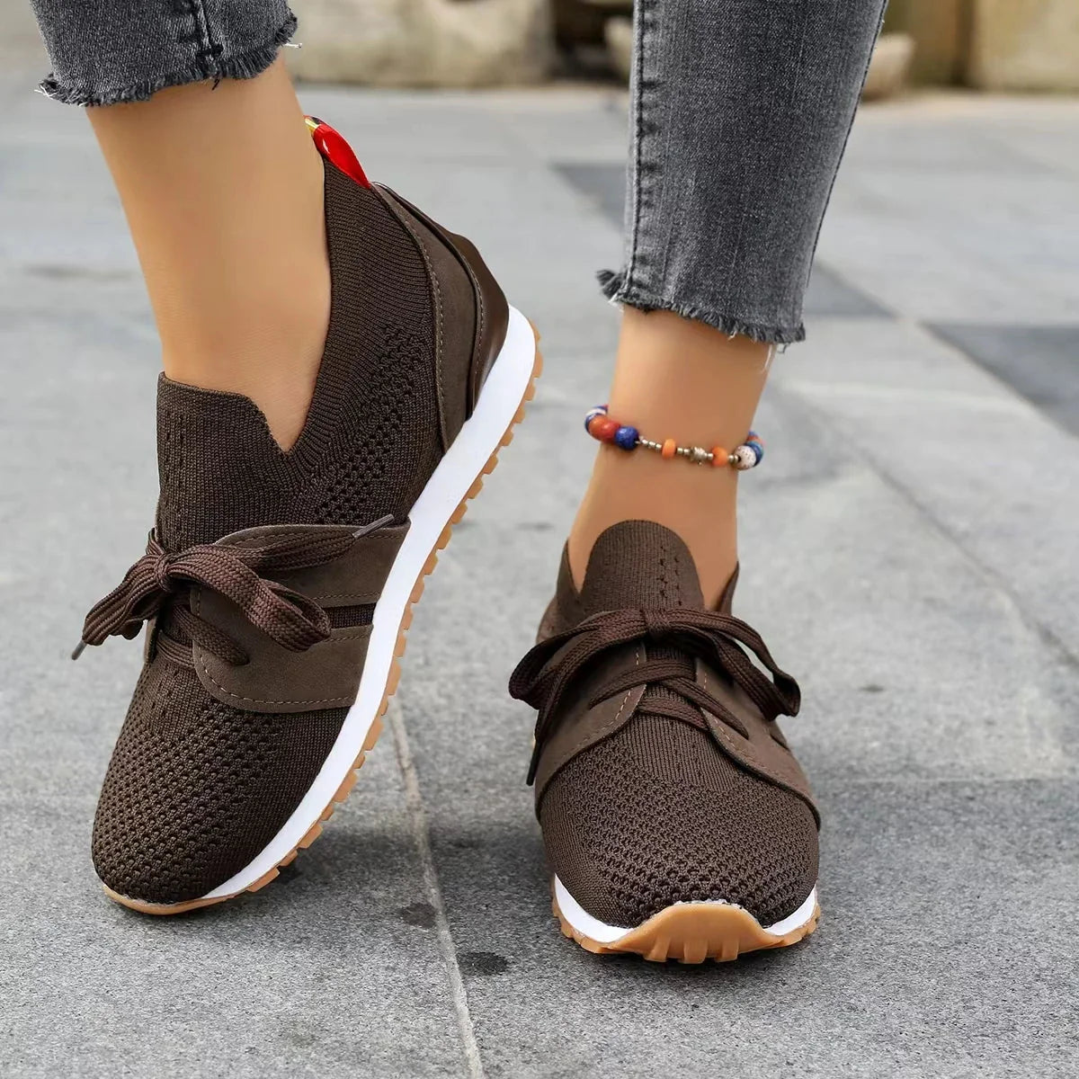 Comfortable Walking Sneakers for Everyday Use - Lightweight Breathable Design, Casual Style