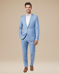 Customizable Stretch Fabric Two-Piece Men's Suit - Elegant and Versatile Attire for Formal and Business Occasions