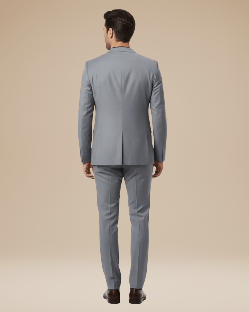 Customizable Stretch Fabric Two-Piece Men's Suit - Elegant and Versatile Attire for Formal and Business Occasions
