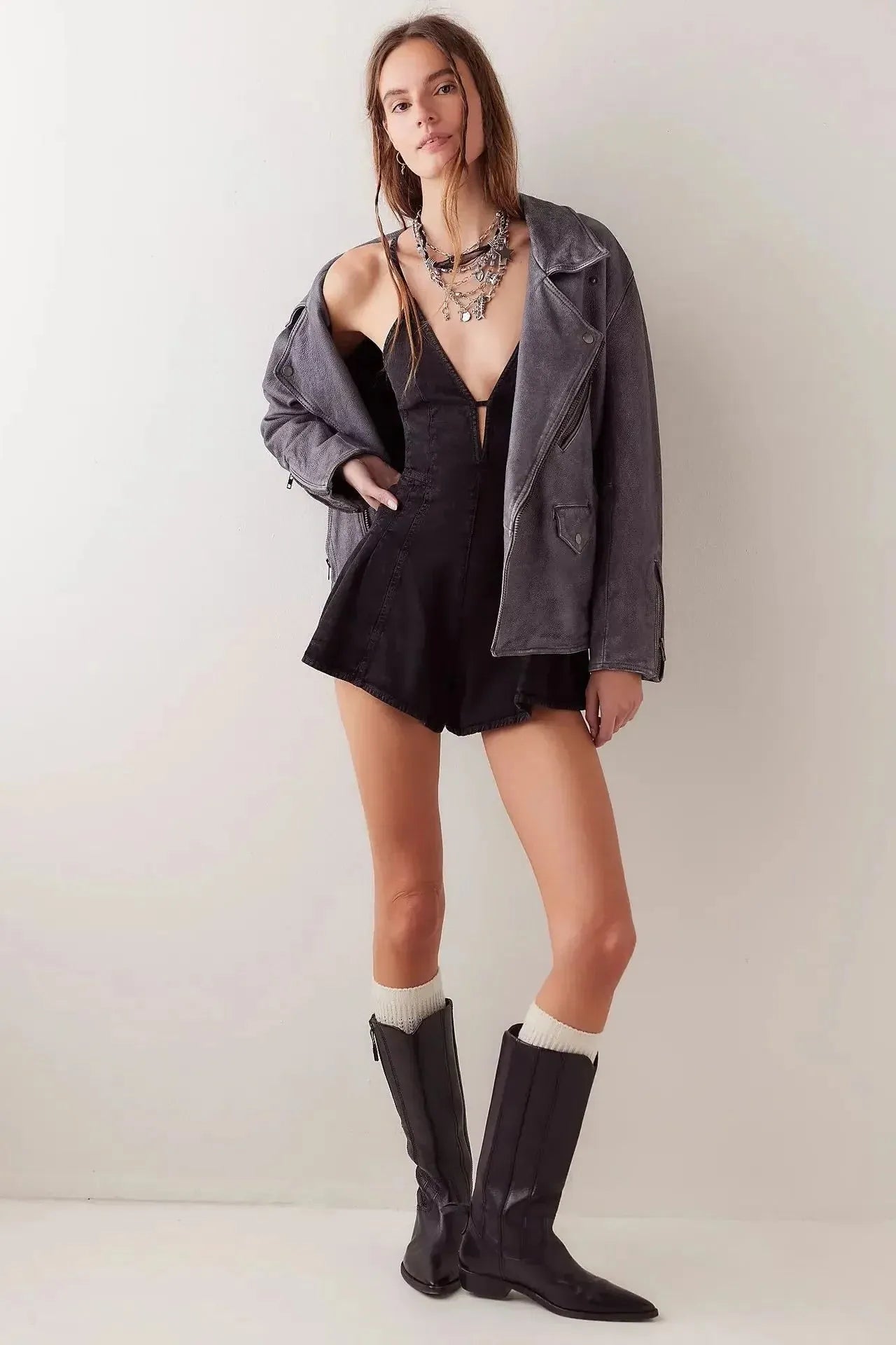 Denim Midi Dress for Women | Classic Blue Jean Fabric | Casual Everyday Wear | Adjustable Straps and Pockets