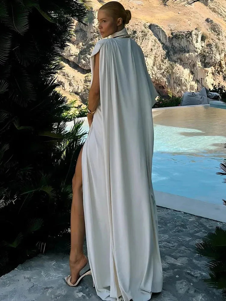 Draped Two-Piece Skirt Set for Women - Lightweight Fabric, Casual Style, Perfect for Summer Outings and Events