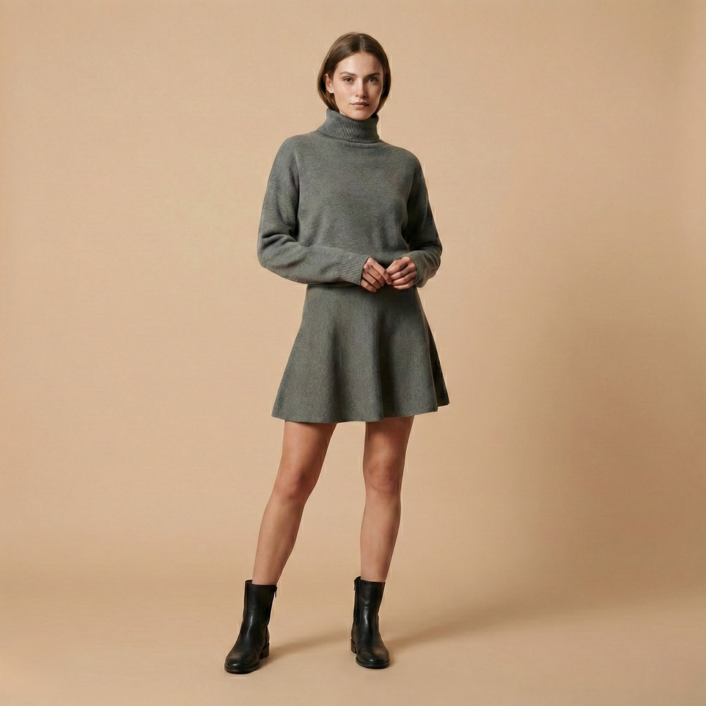 Elegant Short Dress in Lightweight Fabric for Casual or Formal Occasions