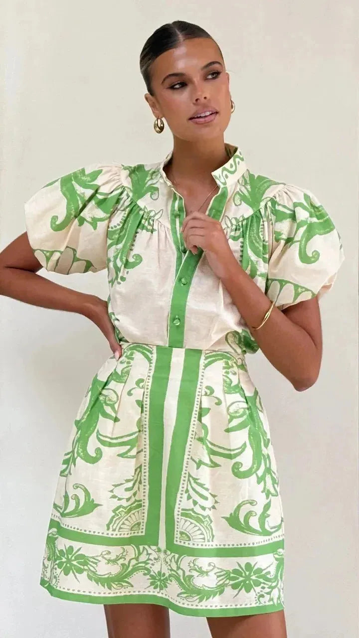 Floral Linen Cocktail Dress for Women - Elegant Summer Party Attire with Sleeveless Design