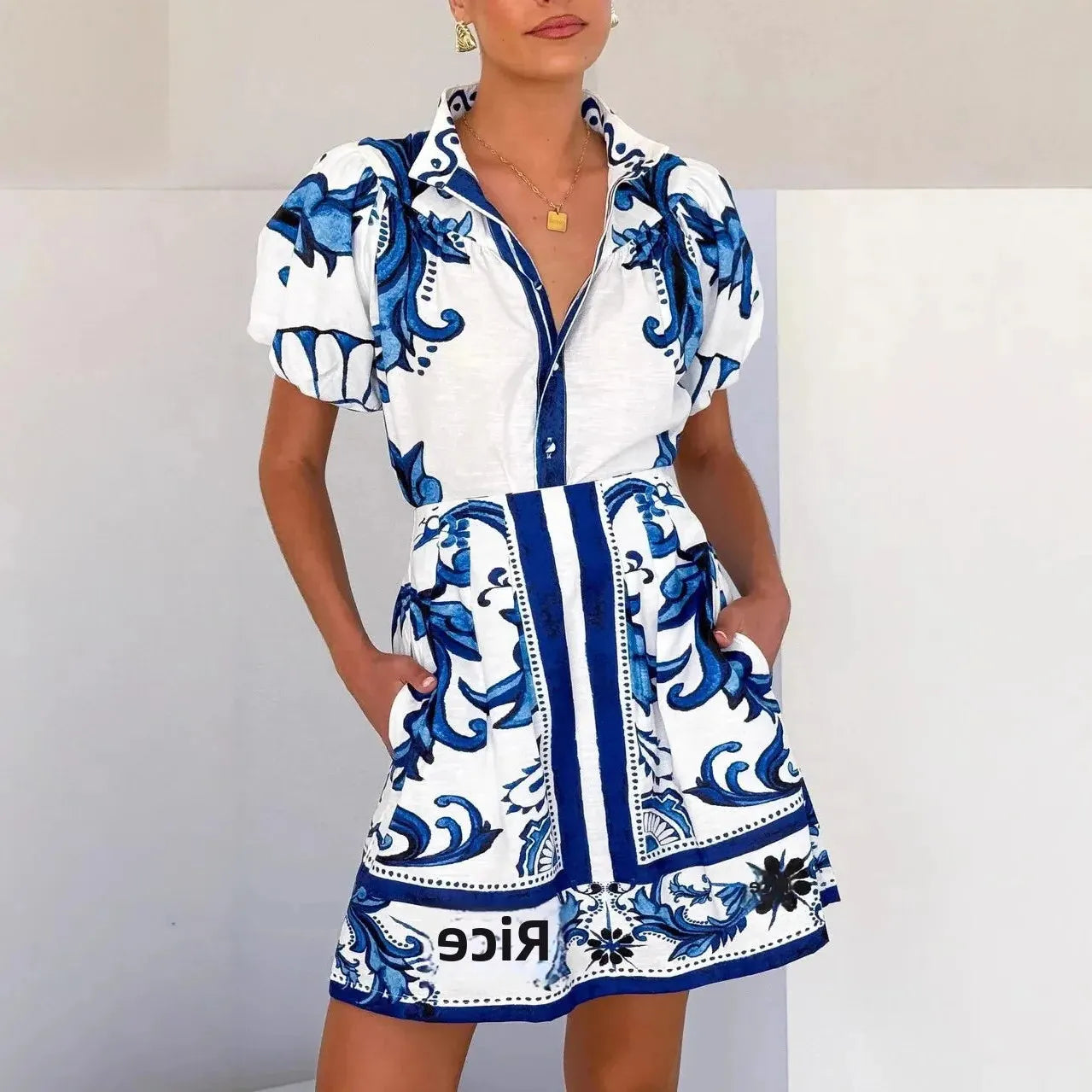 Floral Linen Cocktail Dress for Women - Elegant Summer Party Attire with Sleeveless Design