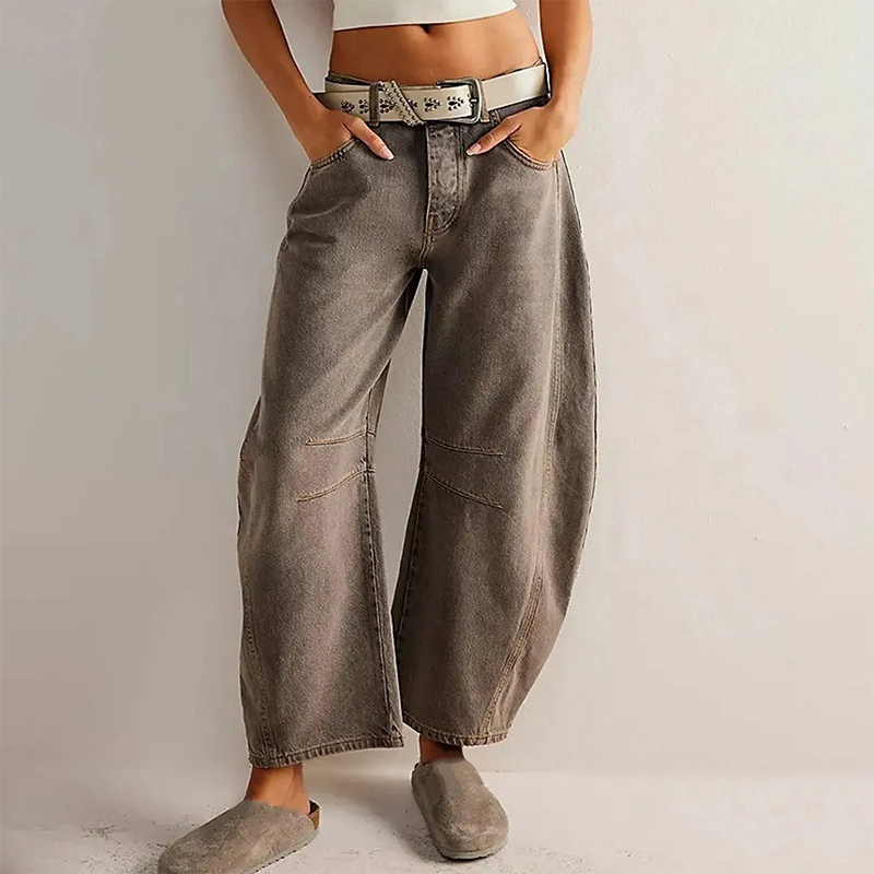 High-Waisted Casual Wide-Leg Pants for Women | Lightweight Fabric, Versatile Everyday Wear