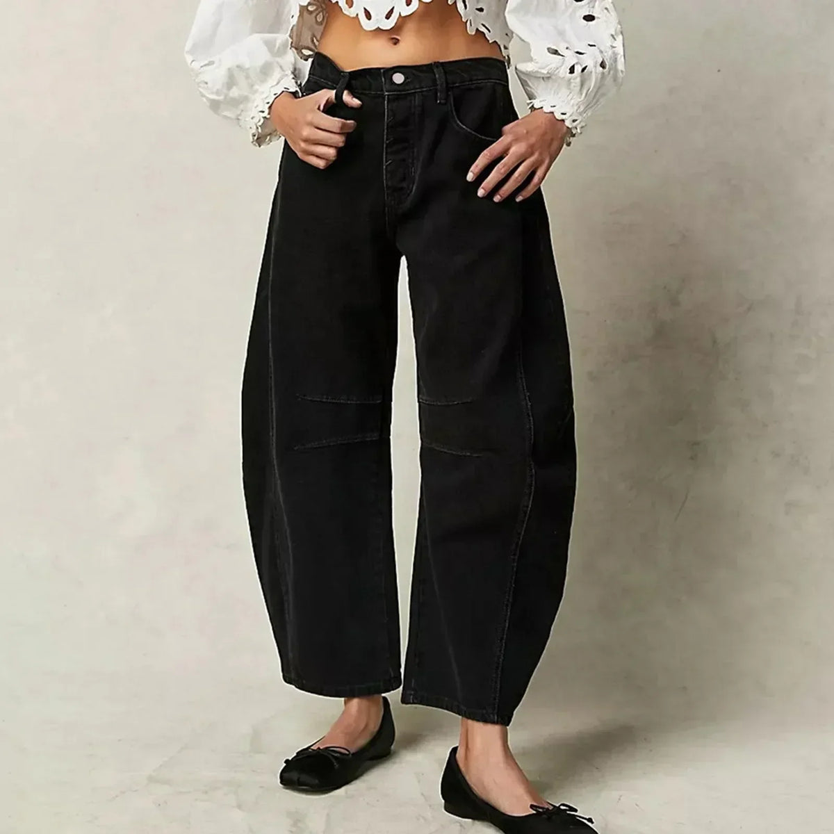 High-Waisted Casual Wide-Leg Pants for Women | Lightweight Fabric, Versatile Everyday Wear