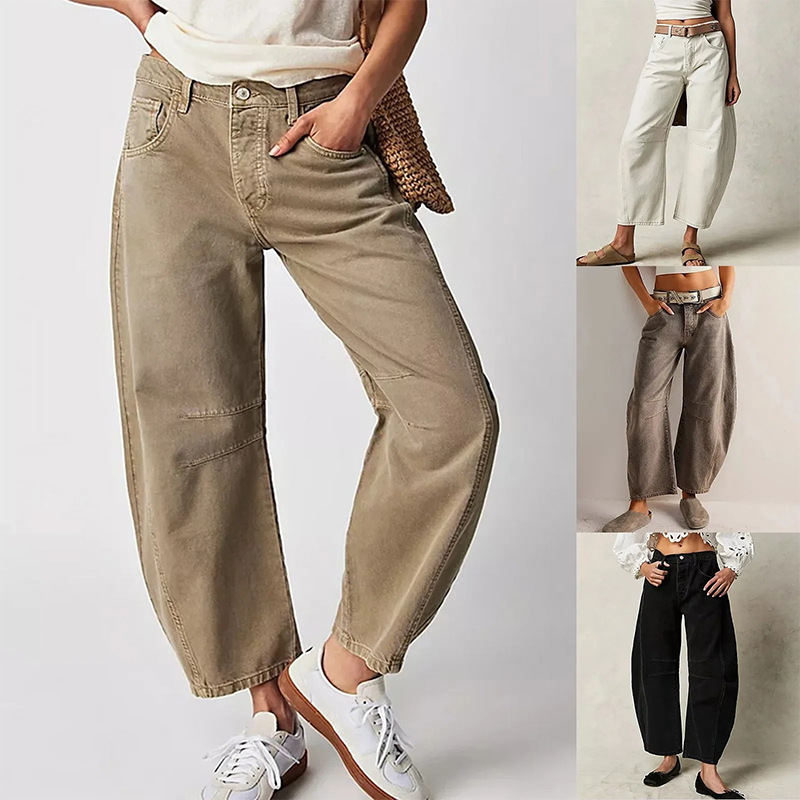 High-Waisted Casual Wide-Leg Pants for Women | Lightweight Fabric, Versatile Everyday Wear
