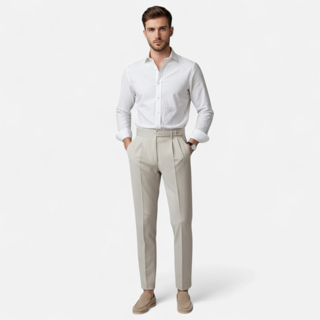 Italian Style Men's Trousers | Timeless Elegance | Formal Wear | Classic Fit | Suitable for Business and Casual Occasions