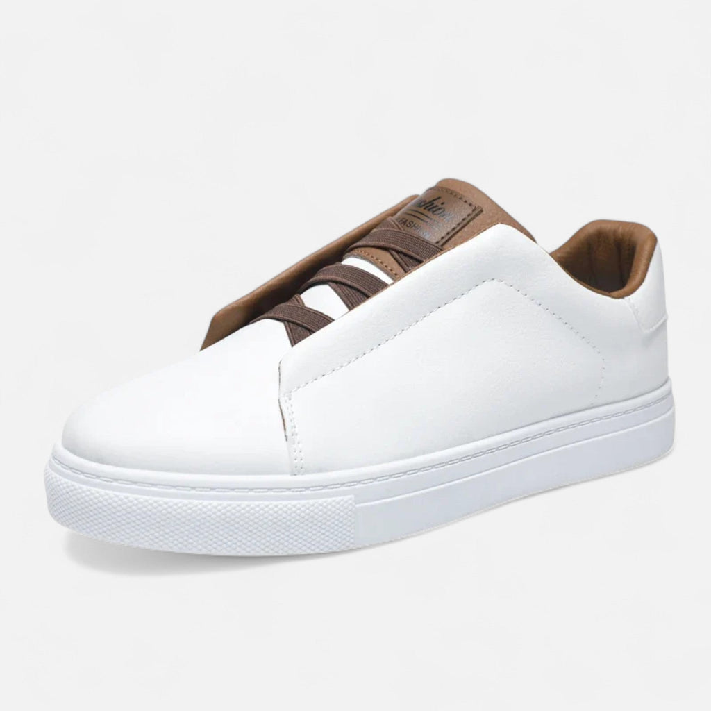 Leather Slip-On Sneakers for Men | Premium Casual Footwear | Stylish Everyday Use
