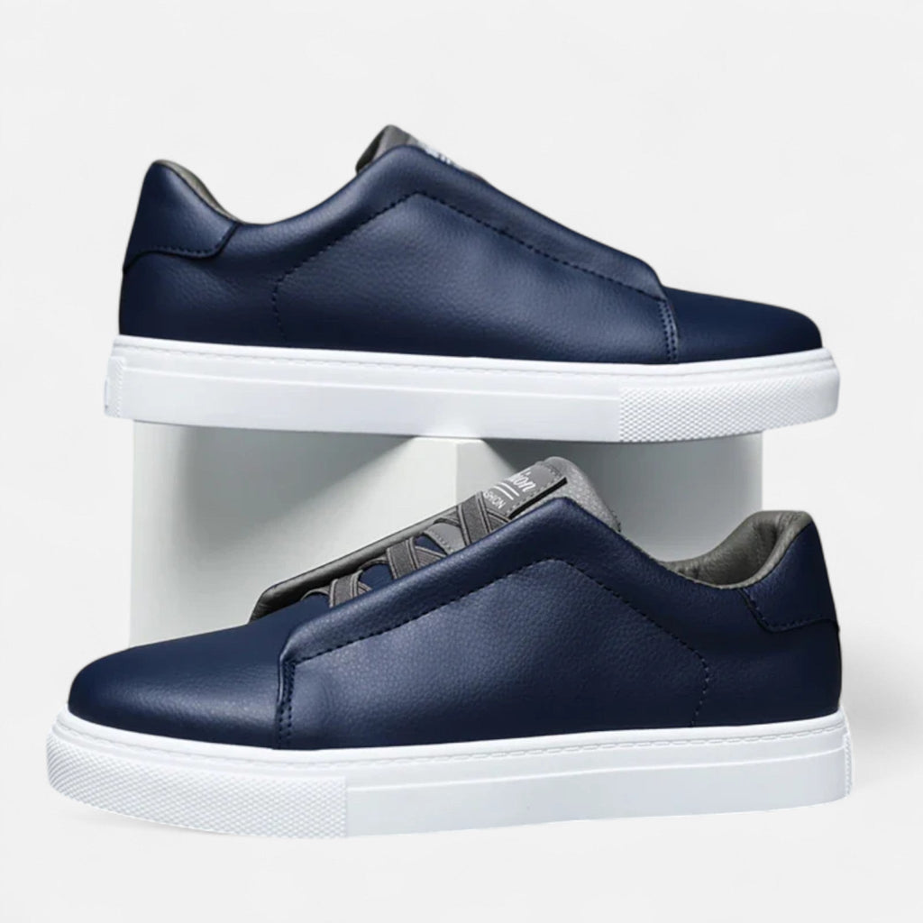 Leather Slip-On Sneakers for Men | Premium Casual Footwear | Stylish Everyday Use