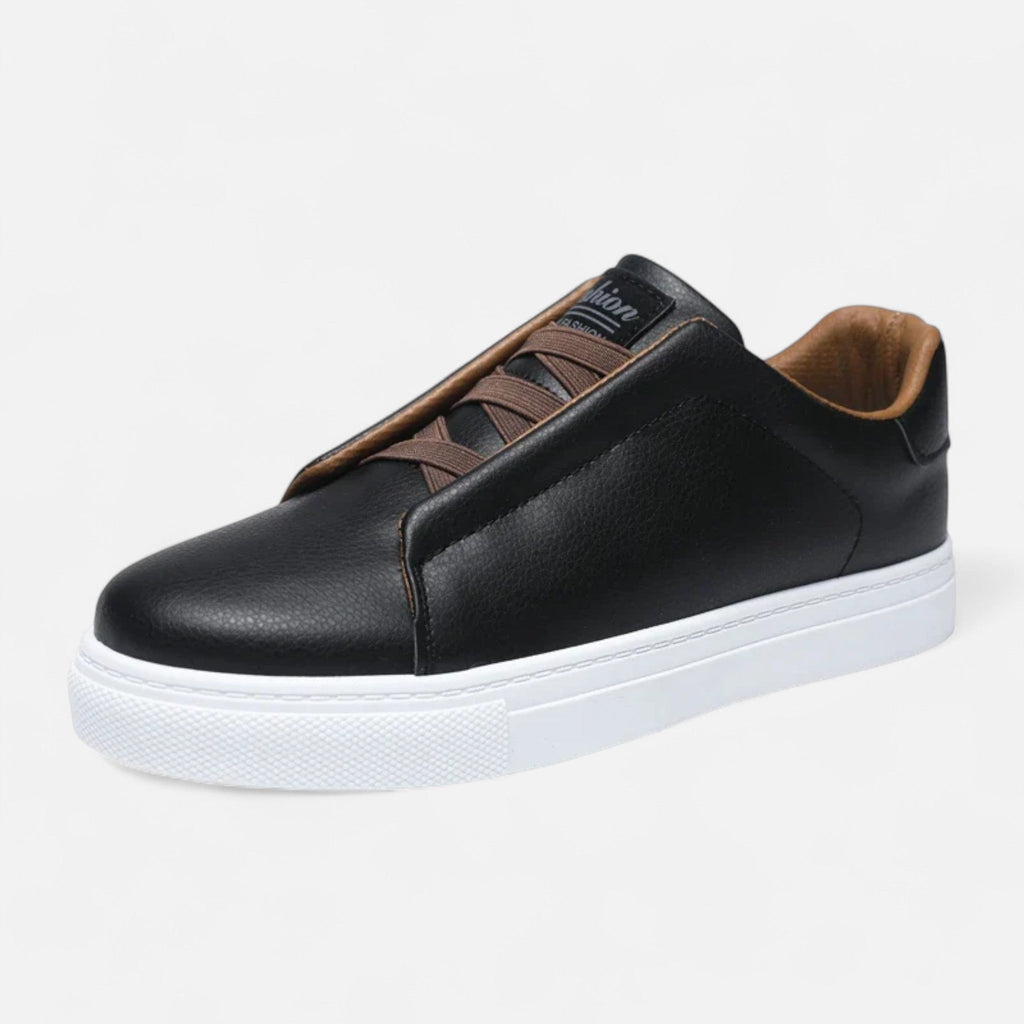 Leather Slip-On Sneakers for Men | Premium Casual Footwear | Stylish Everyday Use