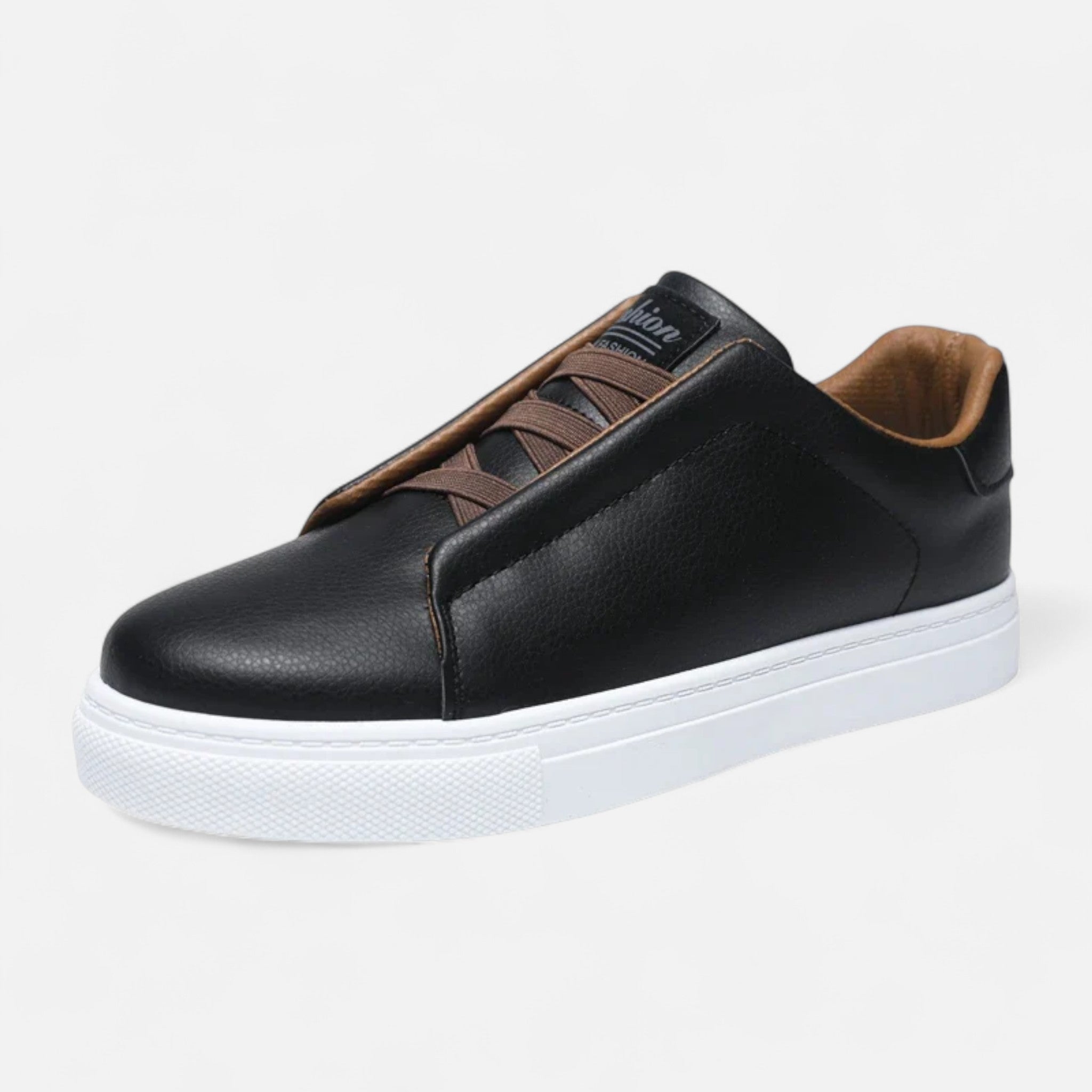 Leather Slip-On Sneakers for Men | Premium Casual Footwear | Stylish Everyday Use
