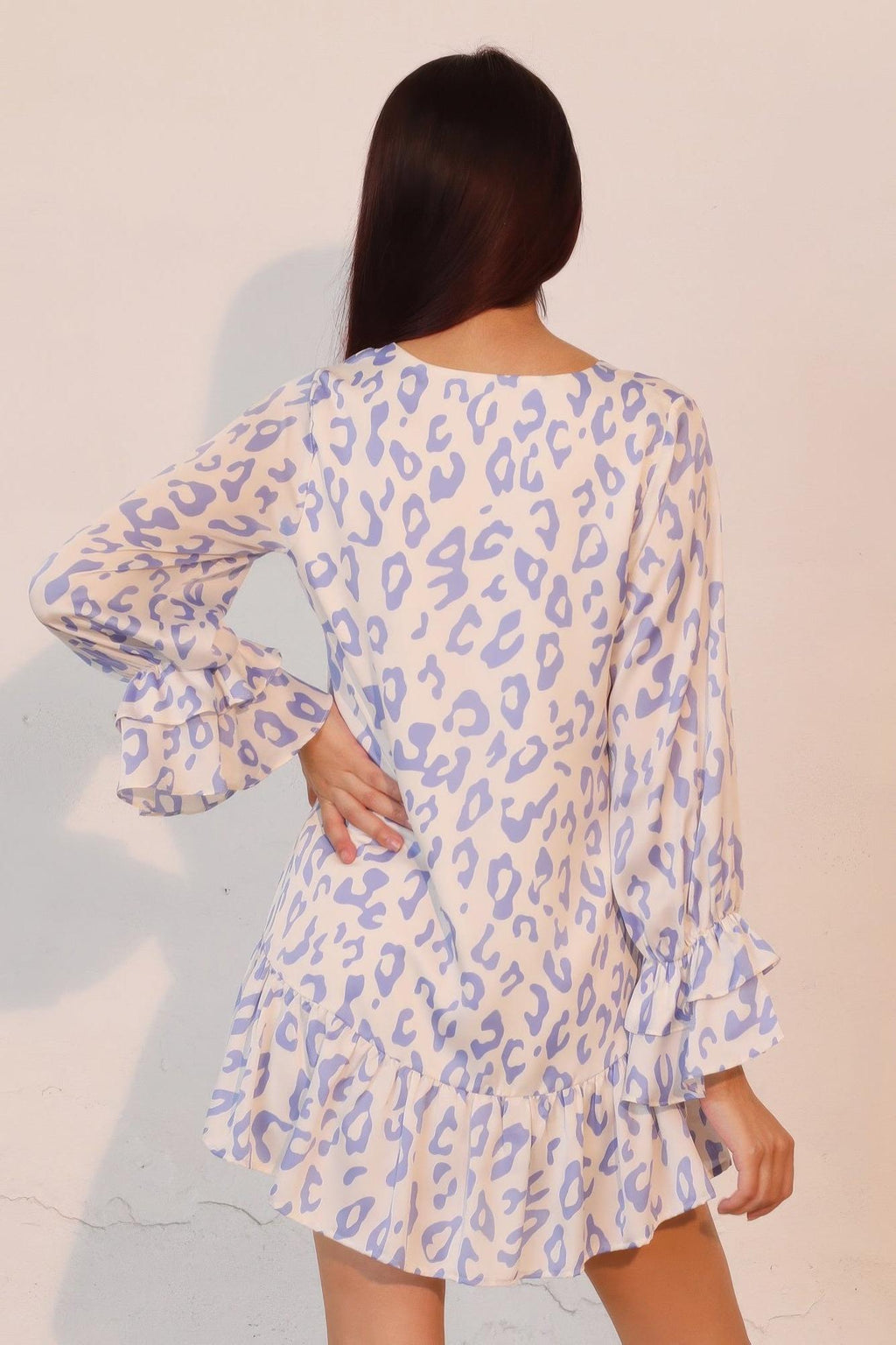 Leopard Print Ruffle Dress - Lightweight Fabric - Casual Style for Women - Perfect for Summer Outings and Parties