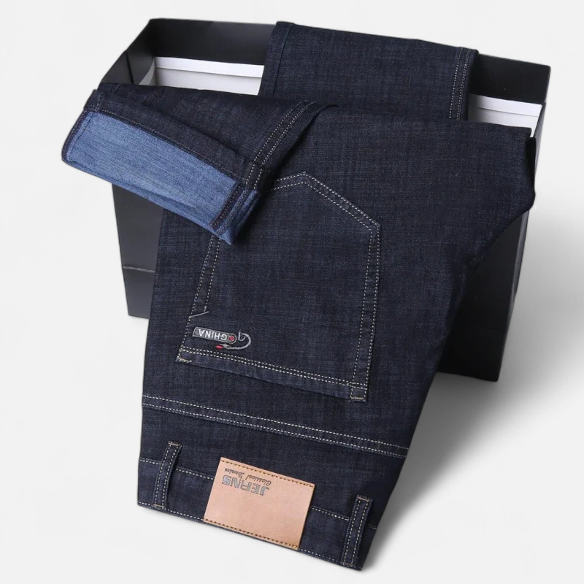 Lightweight Denim Straight Leg Pants for Casual Wear - Comfortable and Versatile Design