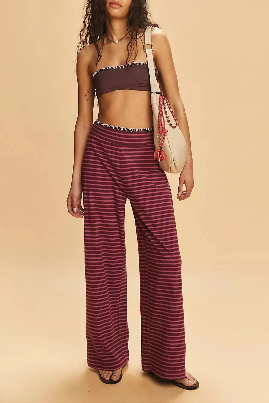 Linen Striped Bedding Set - Soft and Breathable Fabric - Modern Design for Bedroom - Queen Size