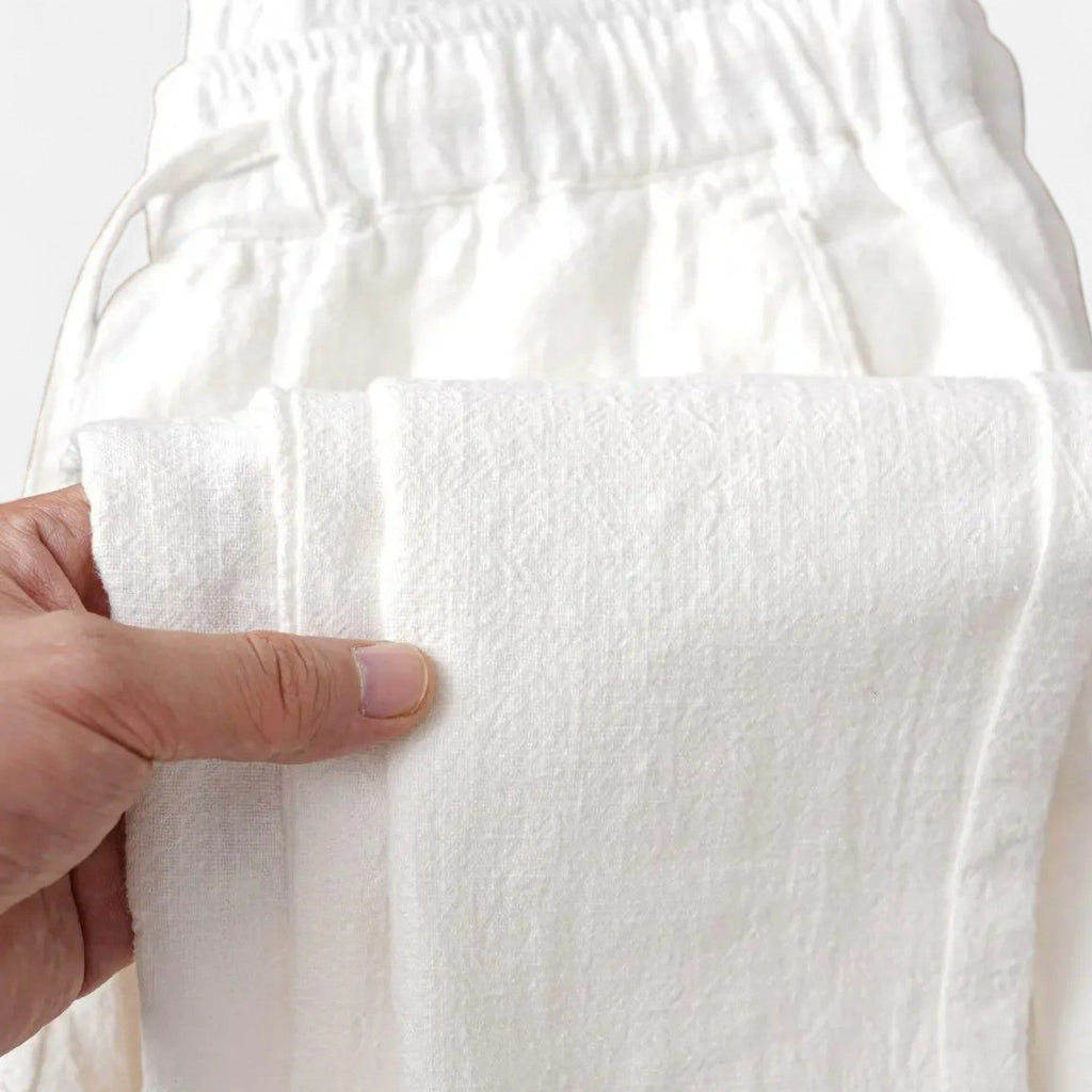 Lino Pantaloni Lunghi Uomo - Traspirante e Comodo per Primavera Estate - Abbigliamento Casual Elegante