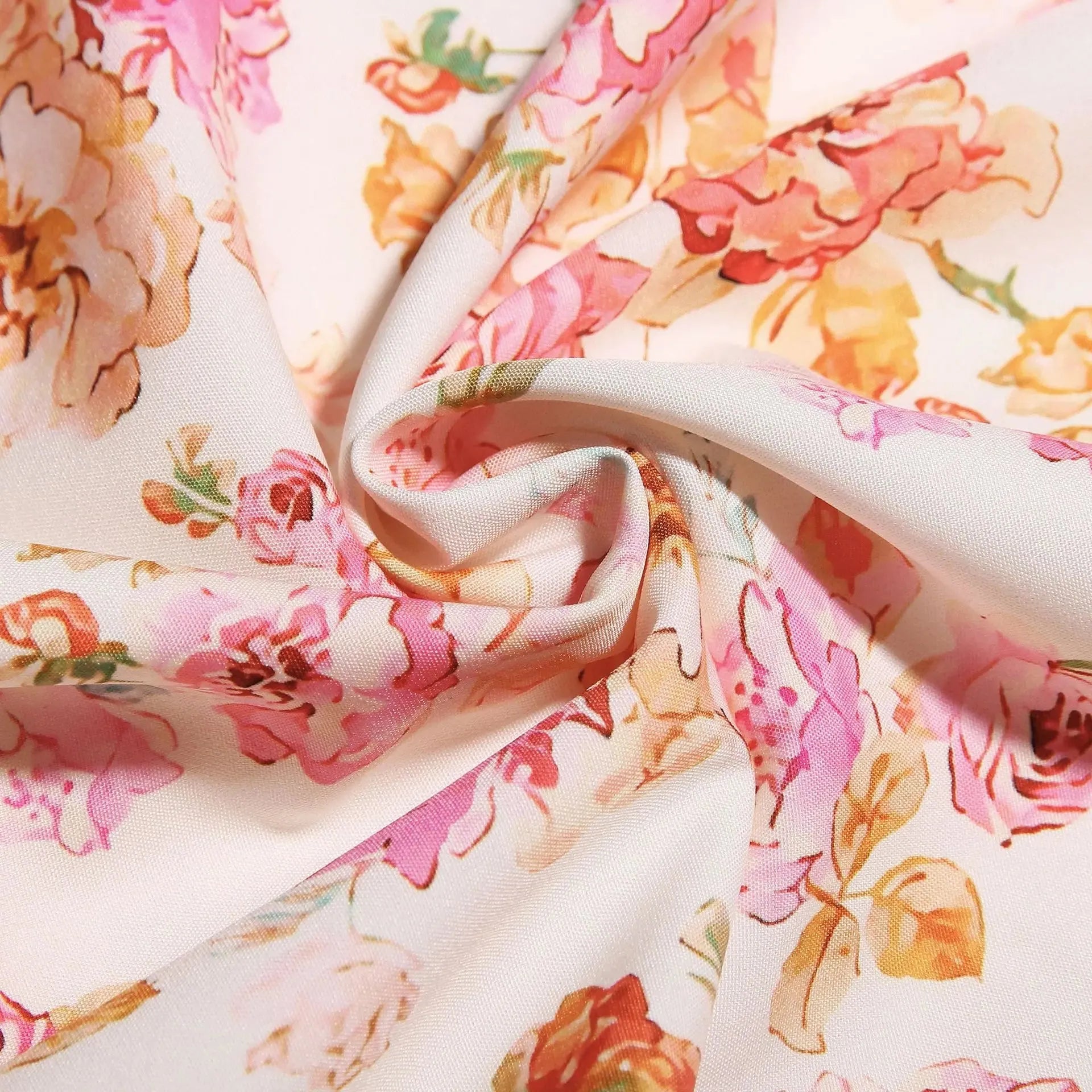 Meadow Muse Floral Print Cotton Dress - Casual Summer Wear for Women