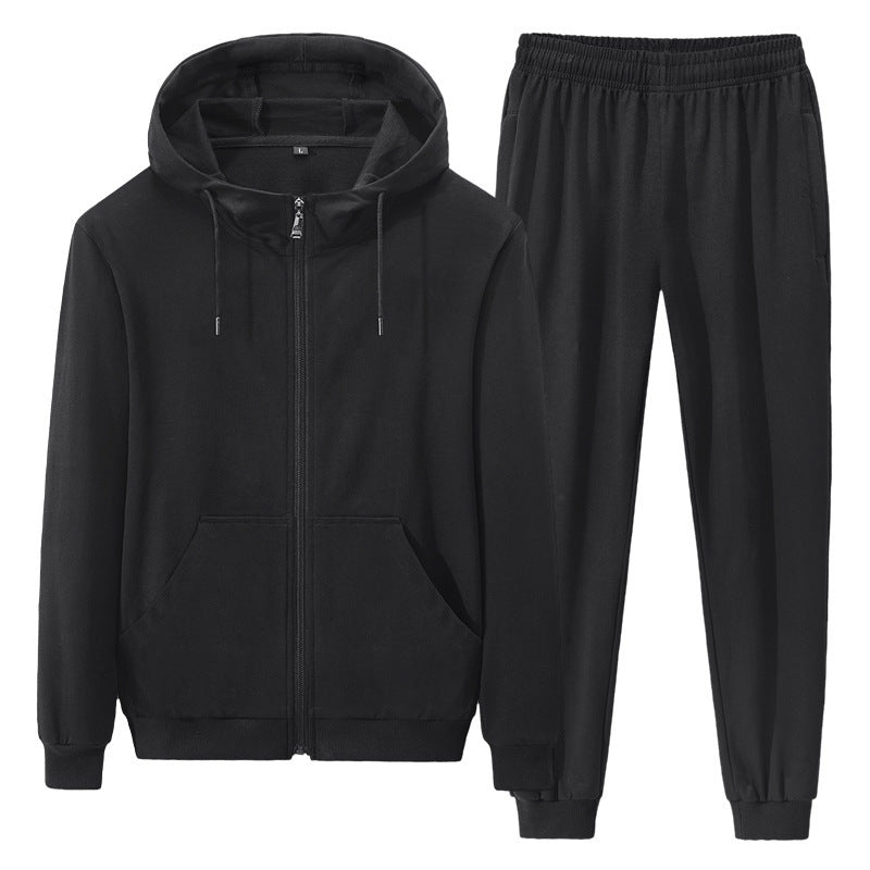 Men's Breathable Hoodie Tracksuit with Long Sleeves for Activewear and Casual Use