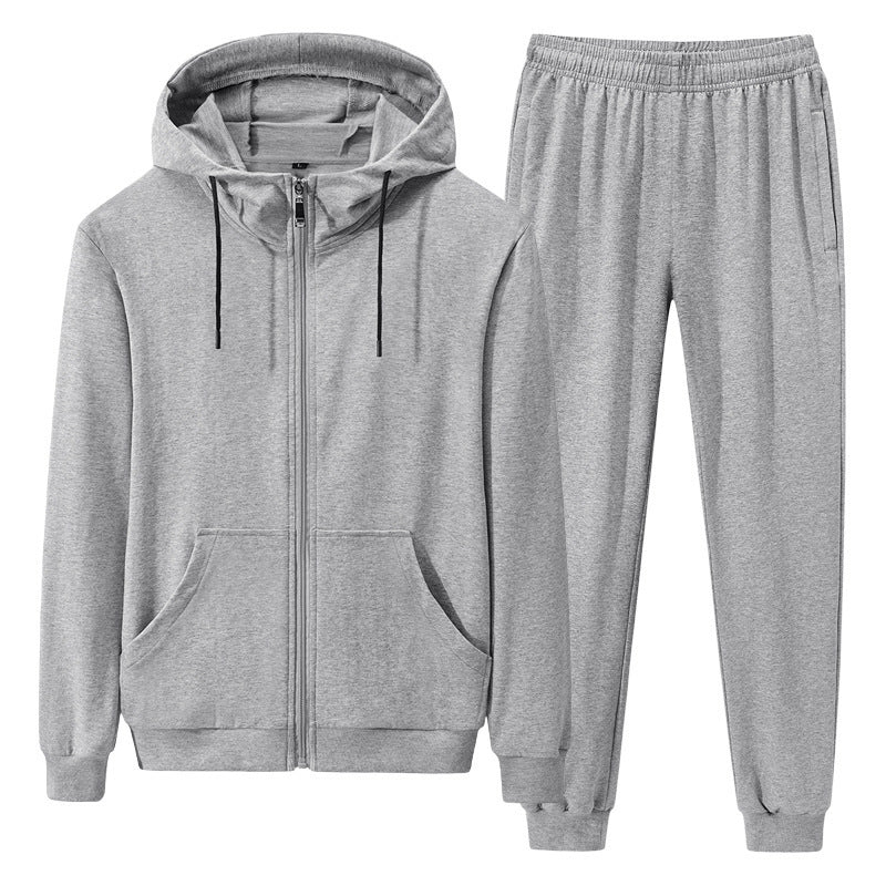 Men's Breathable Hoodie Tracksuit with Long Sleeves for Activewear and Casual Use