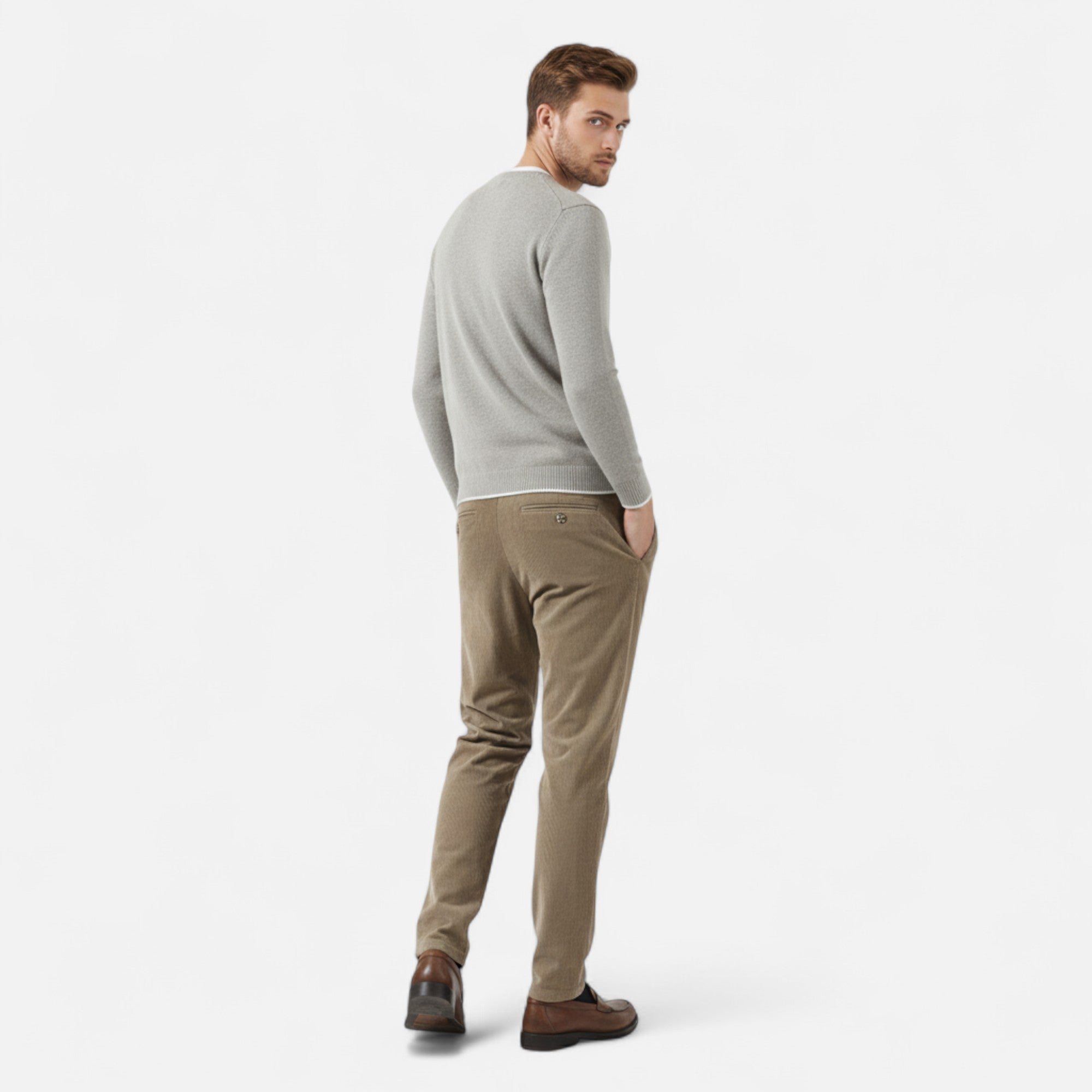 Men's Classic Cut Corduroy Trousers | Comfortable and Stylish Pants for Casual or Formal Wear