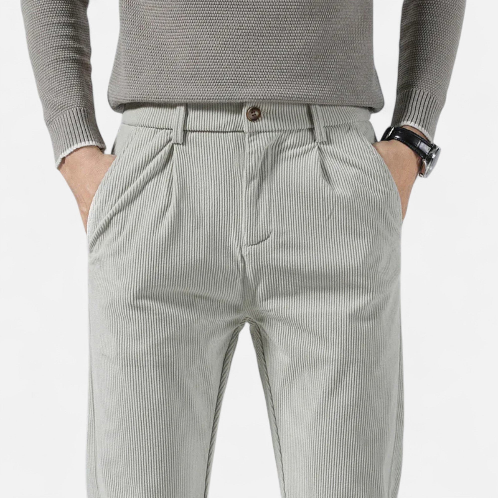 Men's Classic Cut Corduroy Trousers | Comfortable and Stylish Pants for Casual or Formal Wear