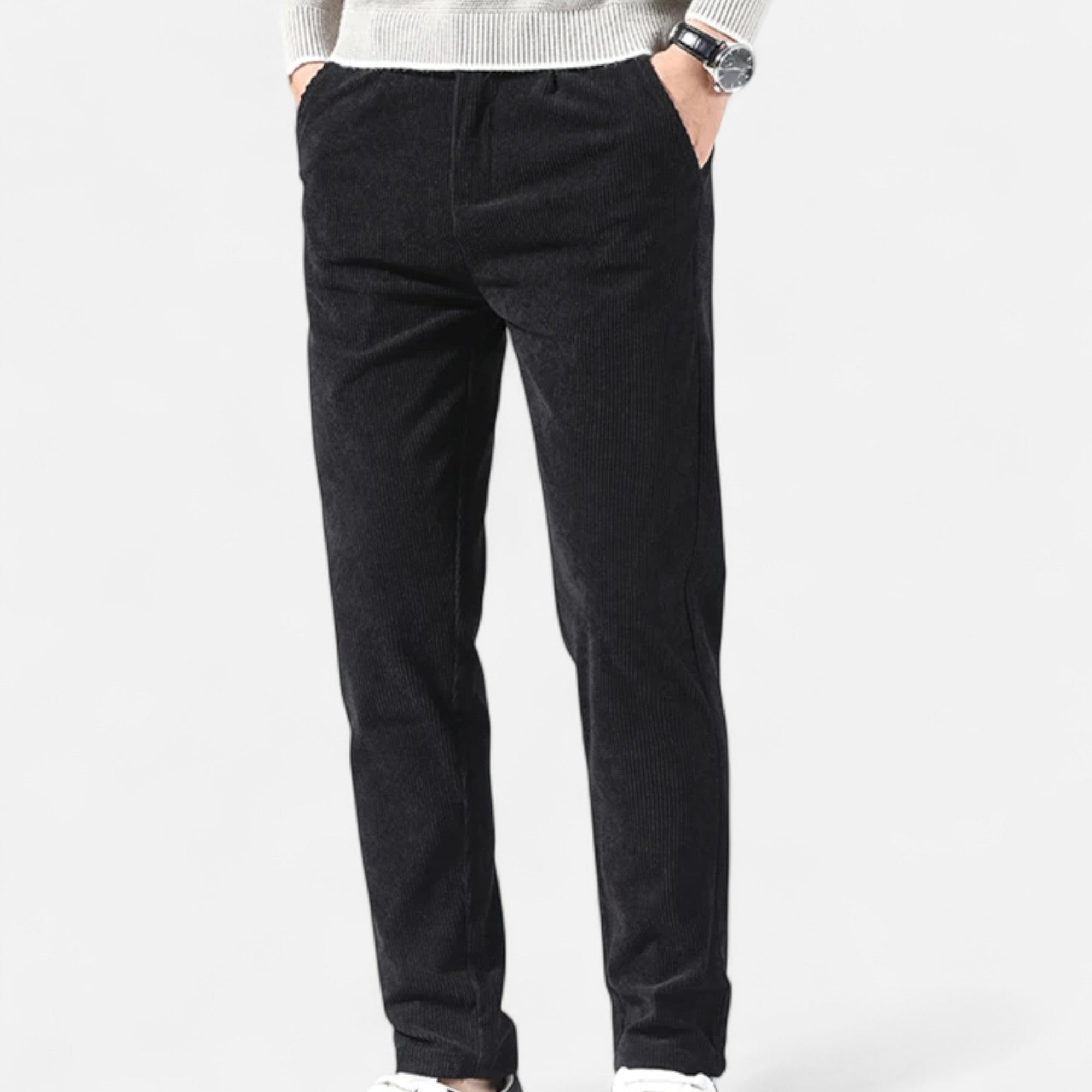 Men's Classic Cut Corduroy Trousers | Comfortable and Stylish Pants for Casual or Formal Wear