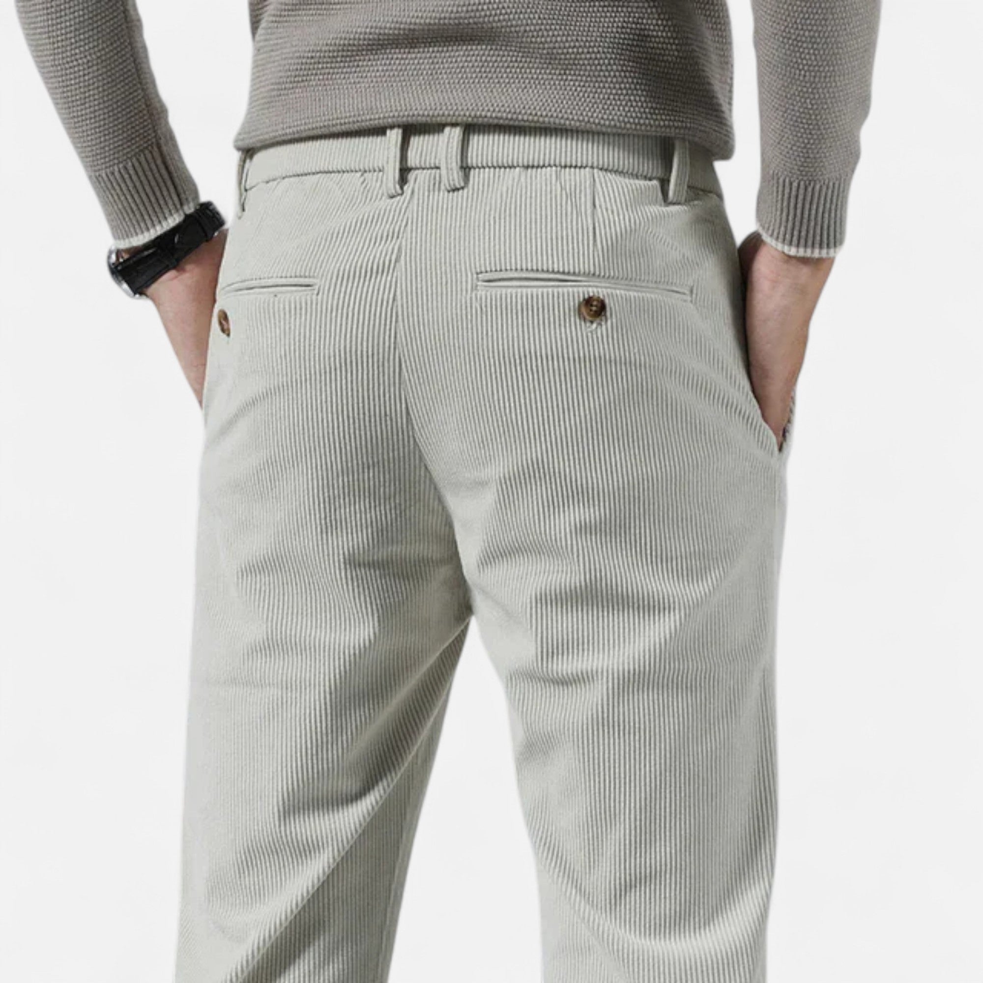 Men's Classic Cut Corduroy Trousers | Comfortable and Stylish Pants for Casual or Formal Wear