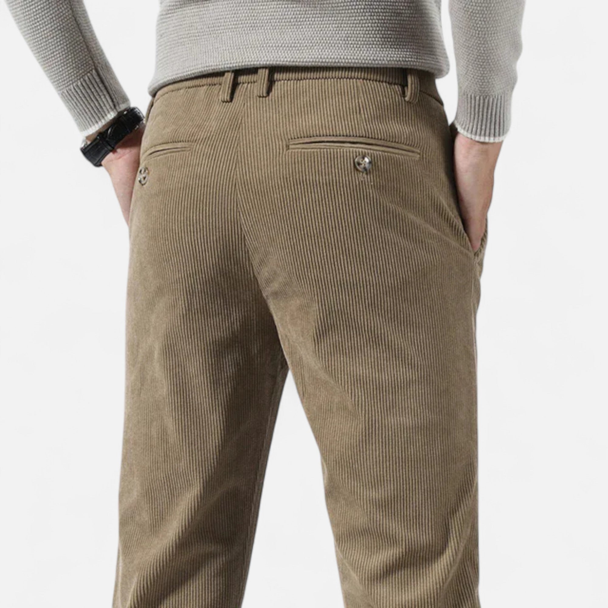 Men's Classic Cut Corduroy Trousers | Comfortable and Stylish Pants for Casual or Formal Wear